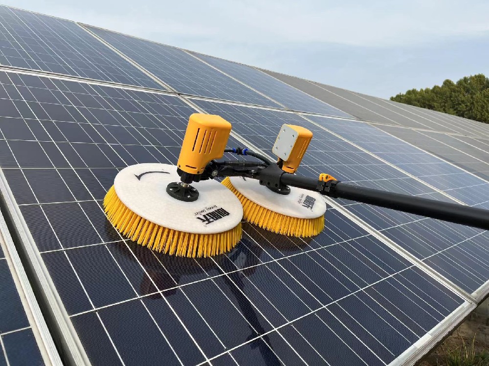 solar cleaning brush hand-hold electric cleaning tool solar panel brush solar panel cleaning machine