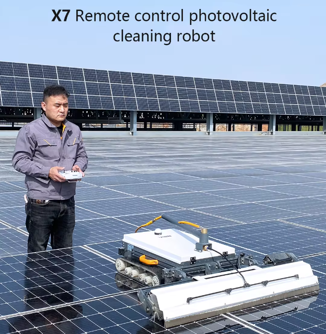 Cleaning Robot For Solar Panel Cleaning System Solar Panel Washing Tool X7