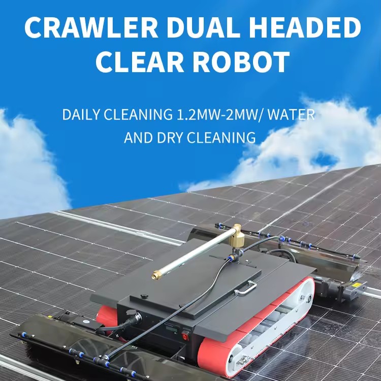 High Quality Home Farm Solar Panel Cleaning High Quality Solar Cleaning Robot With Battery Accessories