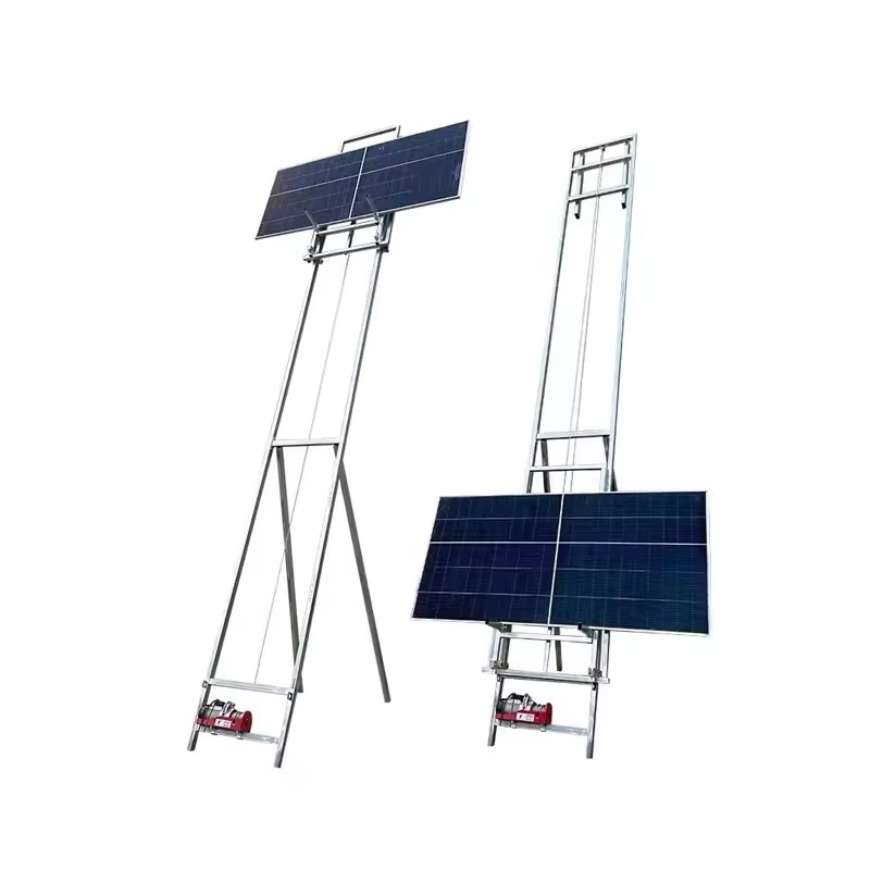 China Automatic Electric Lift Machine Solar Panel Ladder Lift Hoist Cargo Lifter