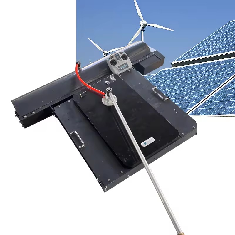 Intelligent Photovoltaic Panel Cleaning Robot Remote Control Tracked Solar Panel Cleaner