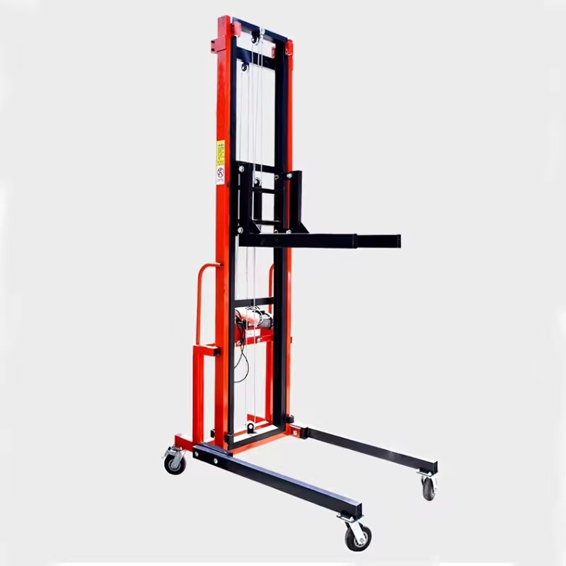 Small Electric Lift Machine for Fire Pipe Installation Remote Control 10M Wire Rope Hoist Fire Pipe Lift Stacker